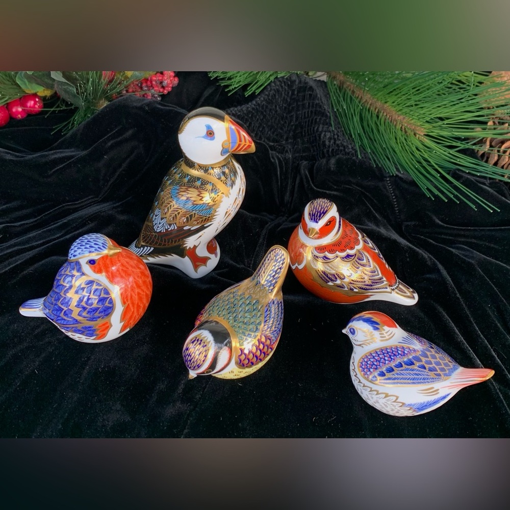 Royal Crown Derby Vintage Bird Collectives